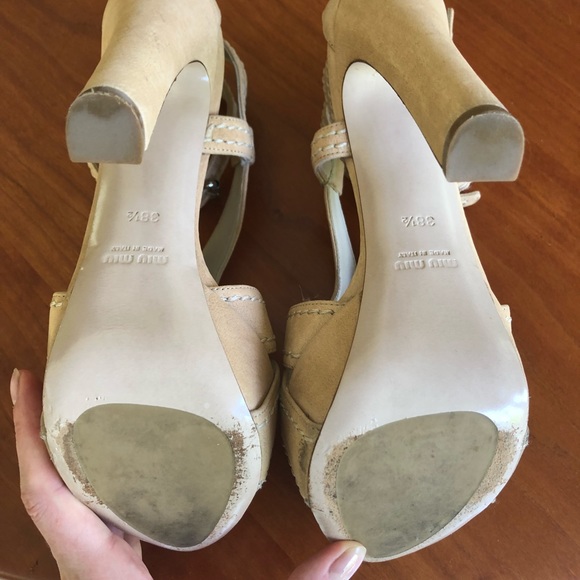 Miu miu beige heels - Picture 4 of 7